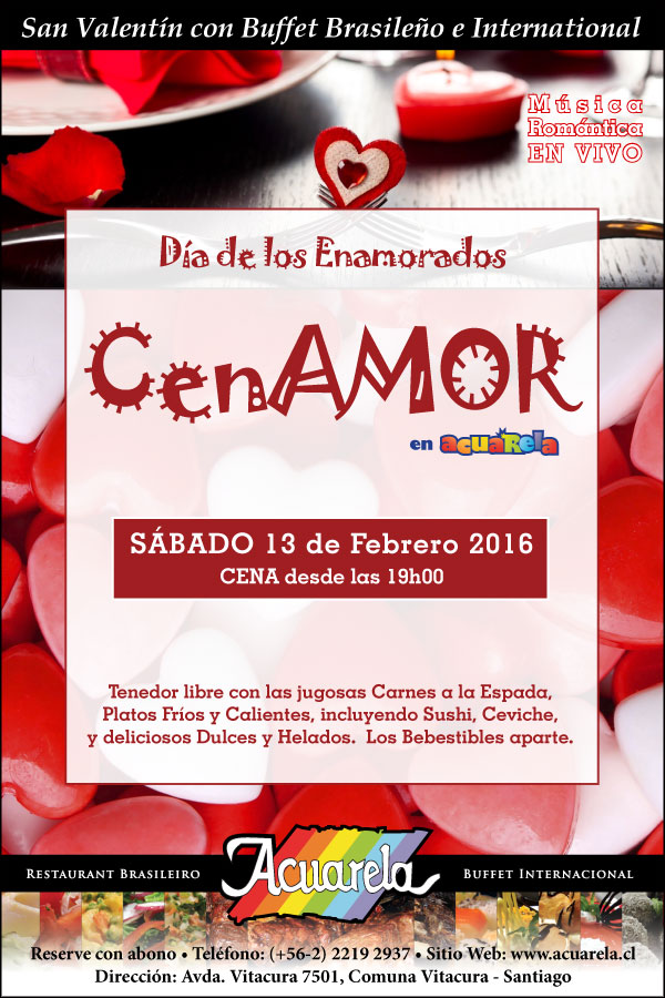 Celebración del Día de San Valentin CenAMOR en Acuarela